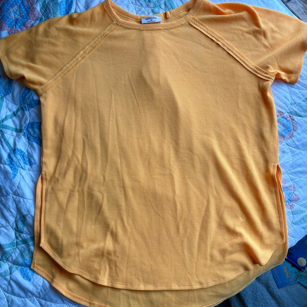Zenana Outfitters Mustard Knit Top